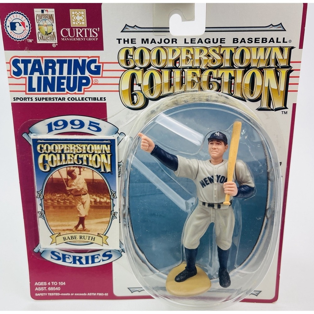 1995 Starting Lineup Babe Ruth Cooperstown Collection SLU Kenner Sports Figure 3